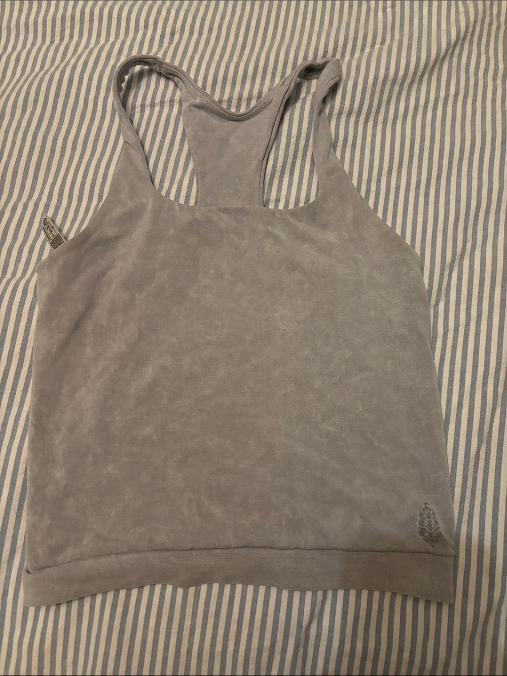 FP Movement by Free People Light Gray Racerback Tank